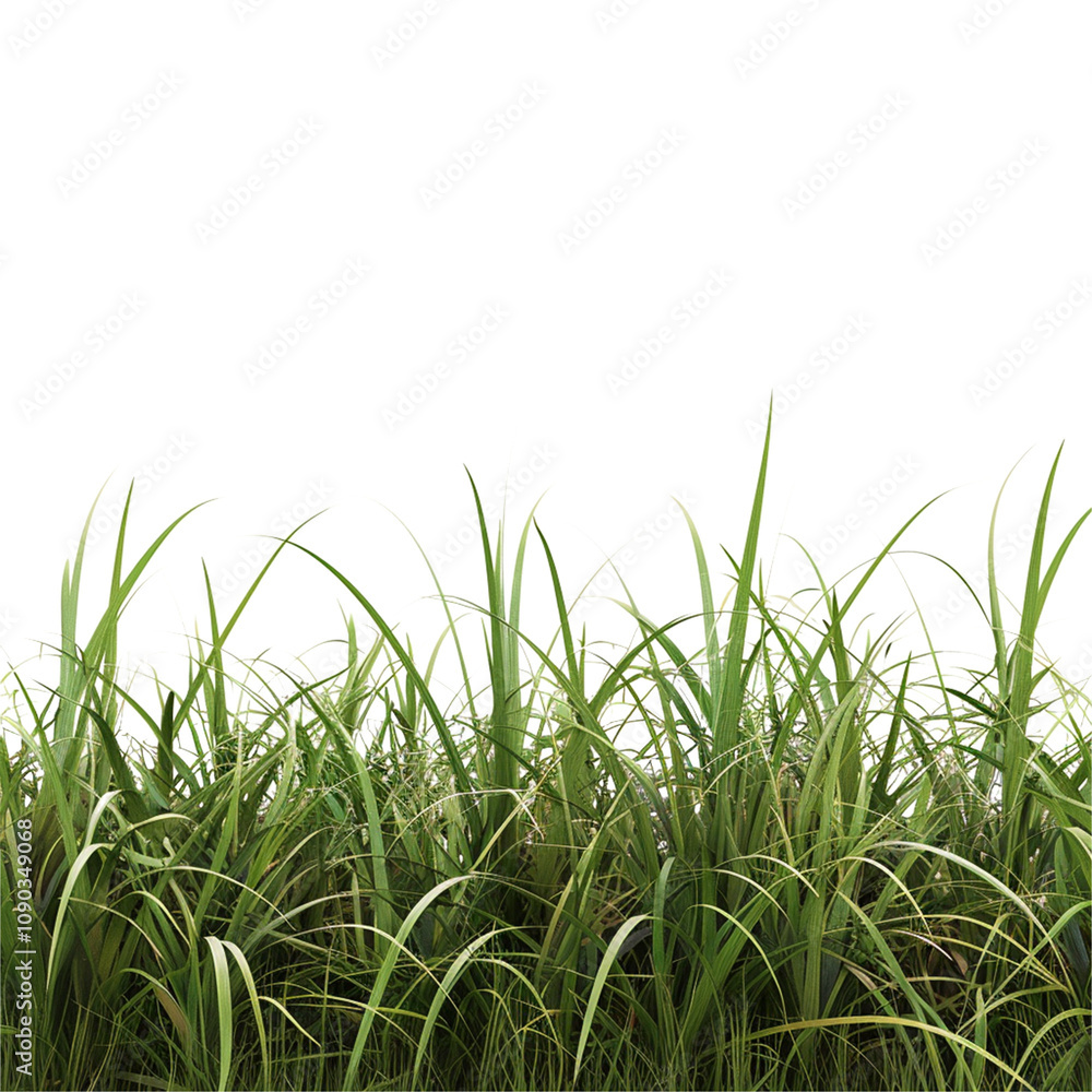 Fototapeta premium clump of grass isolated on a transparent background