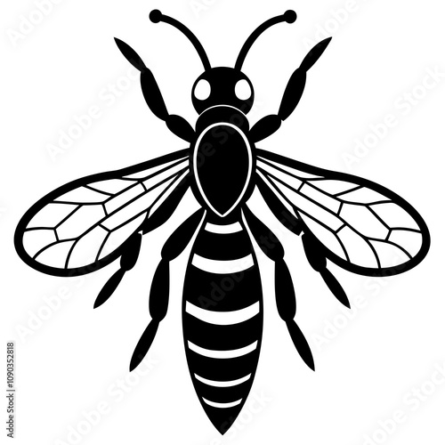 illustration of a wasp