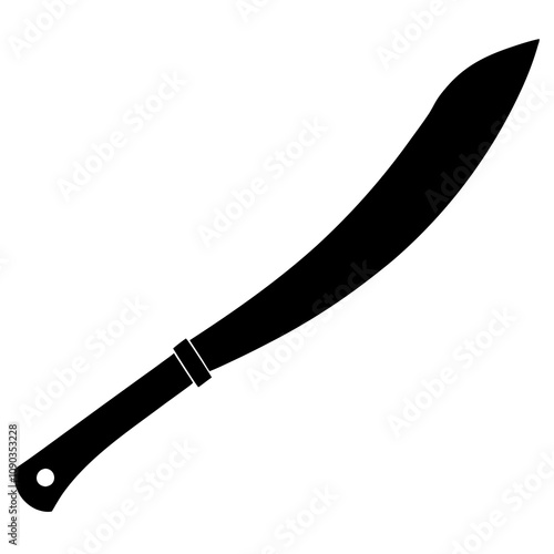 knife on a white background