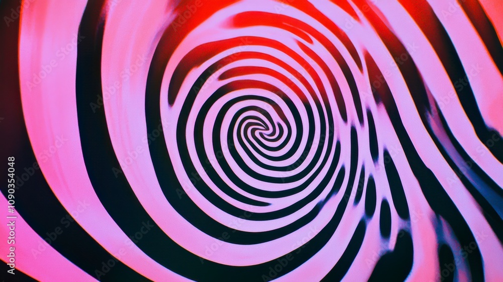 Obraz premium Swirling Psychedelic Patterns in Vibrant Colors