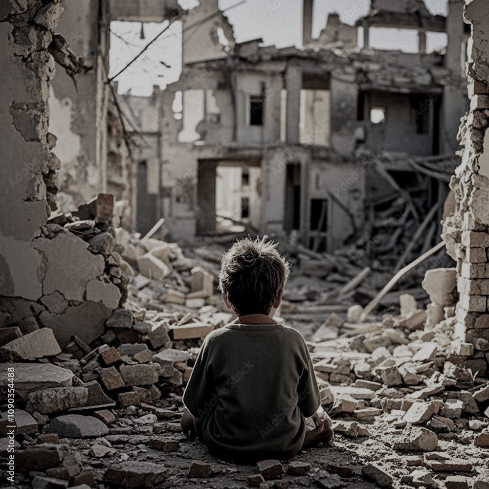 children of war victims whose homes and villages were destroyed