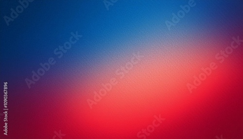 Abstract background, Spanish blue and Spanish carmine gradient background with light leak and grainy texture.