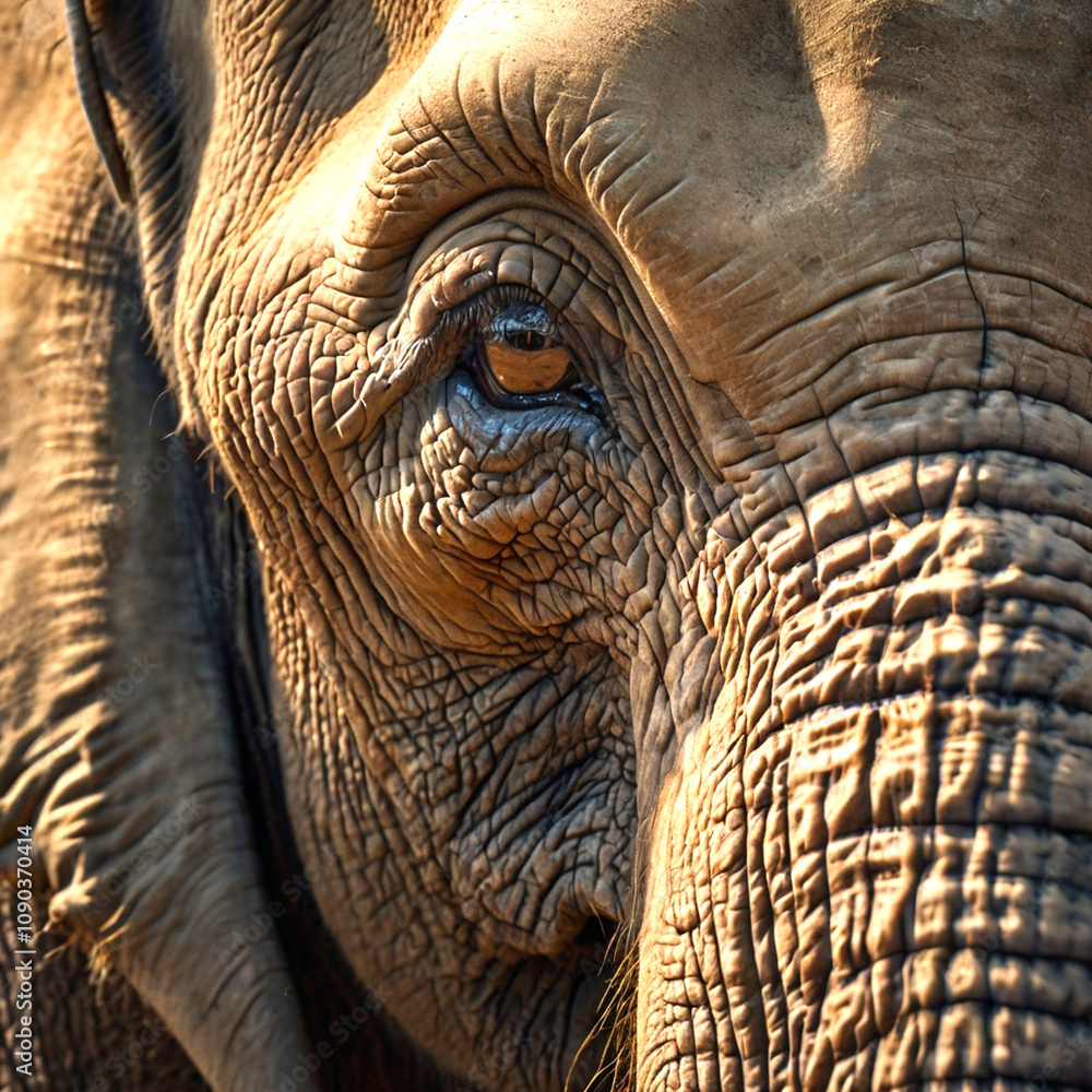 close up of an elephant