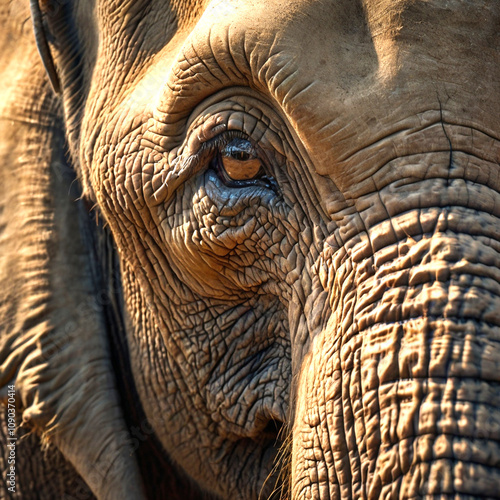 Obraz na płótnie close up of an elephant w salonie
