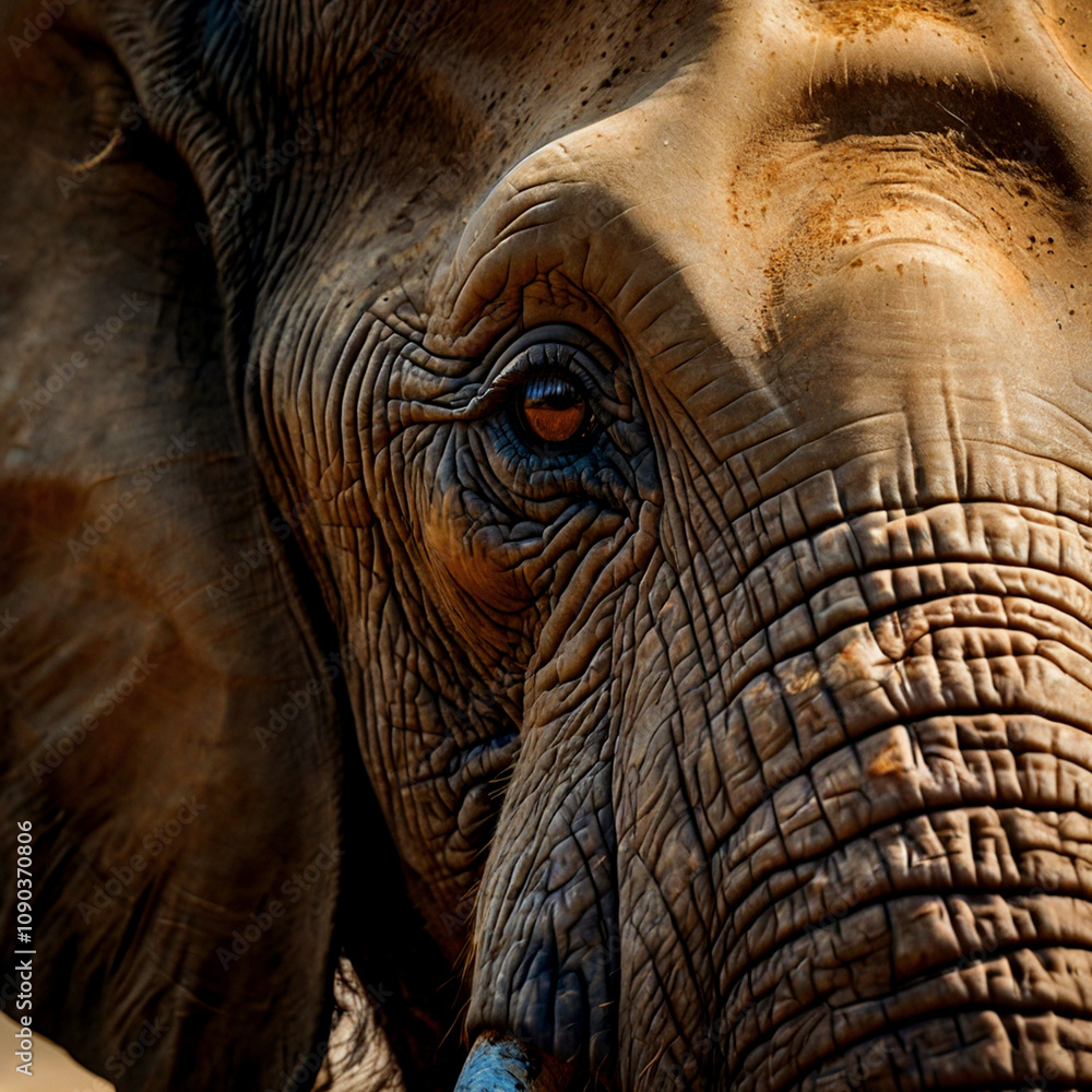 close up of an elephant