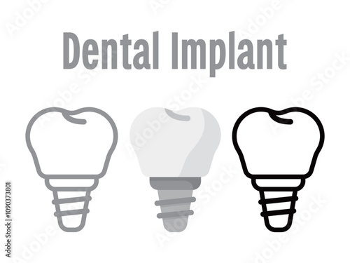 dental implant abutment fixture teeth tooth collection