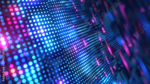 Wallpaper Mural Abstract digital background with vibrant blue and pink dots creating a dynamic visual effect. Torontodigital.ca