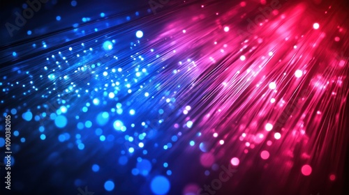 Abstract Fiber Optics: A Symphony of Light and Color
