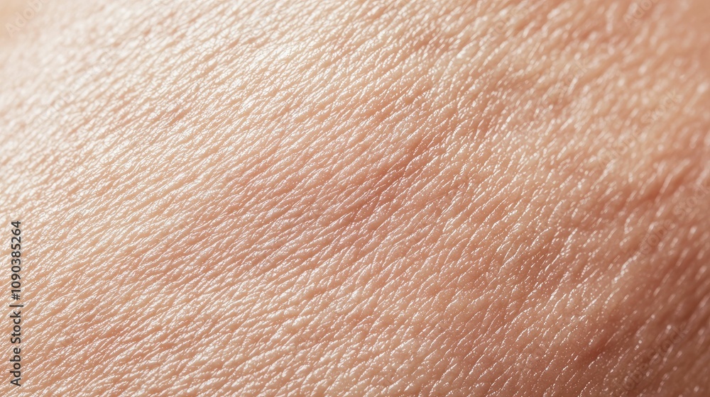 Fototapeta premium Close-up macro shot of human skin texture, showing pores and subtle lines.