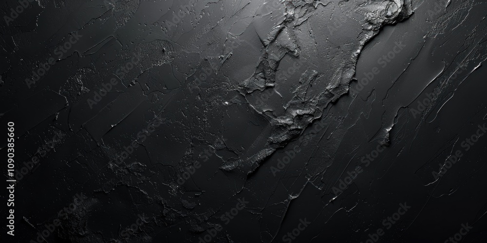 Fototapeta premium Textured Black Surface with Light