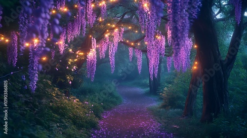Wisteria Tunnel Path