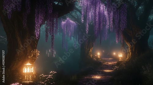Wisteria Tunnel Path
