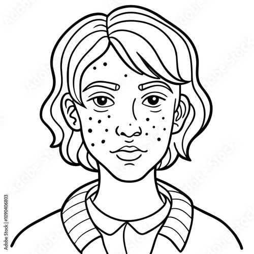 acne cystic illustration
