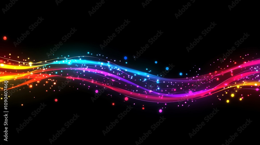 Obraz premium Abstract Rainbow Glow