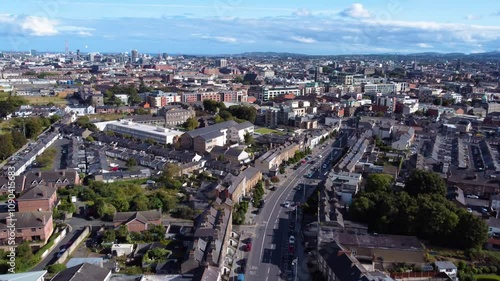 Wallpaper Mural Aerial Fly-by over Dublin, Ireland Torontodigital.ca