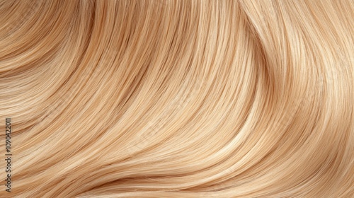 Closeup of beautiful blond hair texture photo