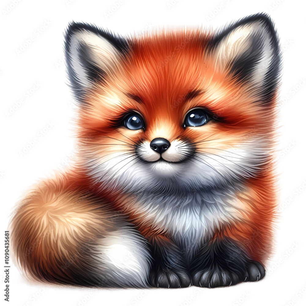 Obraz premium red fox cub