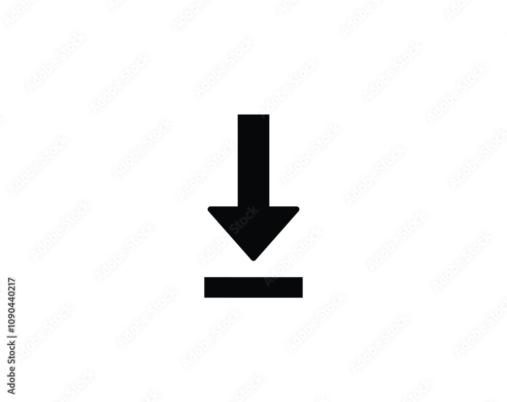 Fototapeta premium download icon button