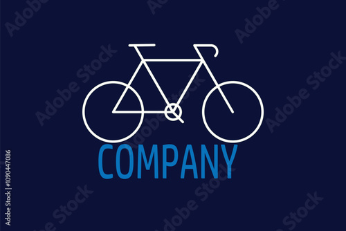 Bicycle workshop logo. Bicycle smart logo. bicycle logo. bicycle vector illustration. logo for startup Business.