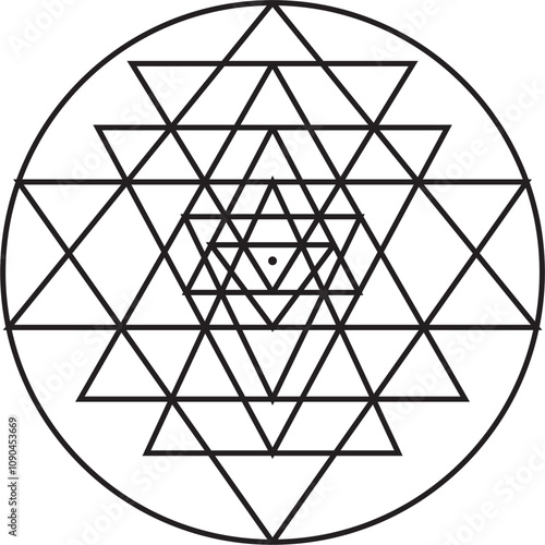 sri yantra scared geometry.eps