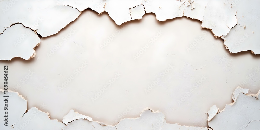 Peeling wall paint exposing a smooth, blank surface underneath, creating a textured frame effect. Concept Peeling Paint Art, Textured Surfaces, Urban Decay Photography, Abstract Frames Peeling wall paint exposing a smooth, blank surface underneath, creating a textured frame effect. Concept Peeling Paint Art, Textured Surfaces, Urban Decay Photography, Abstract Frames