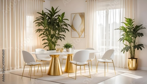 Photo interior modern design room 3d illustration