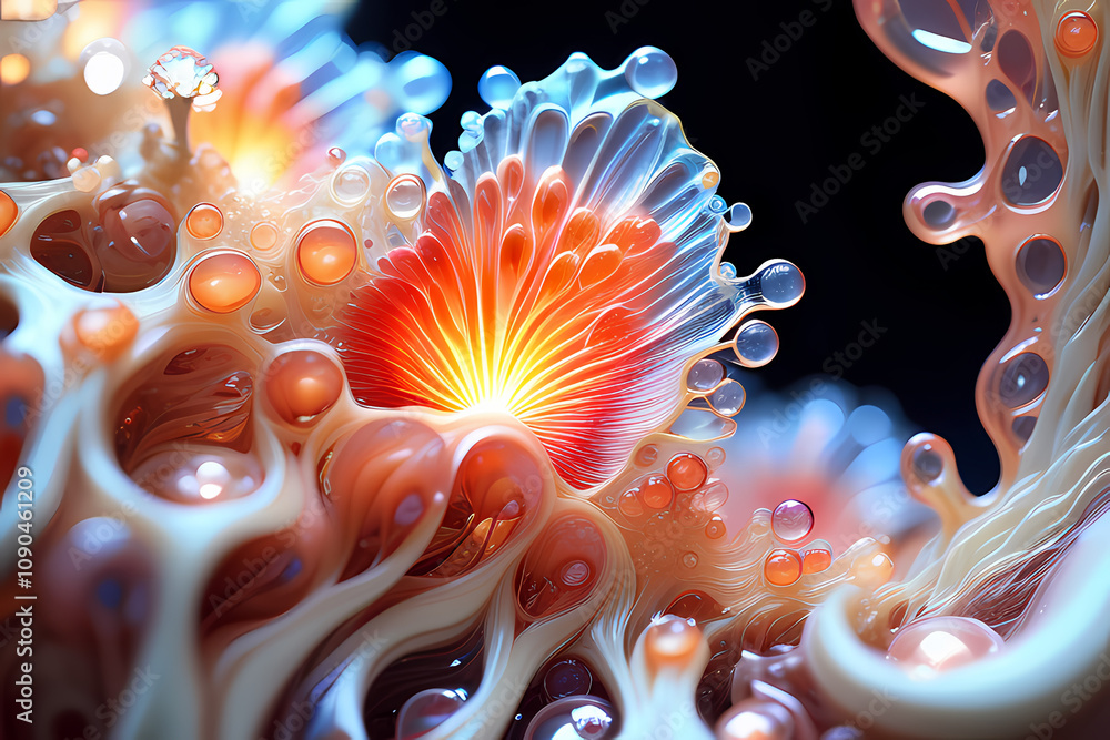 Obraz premium abstract fractal background