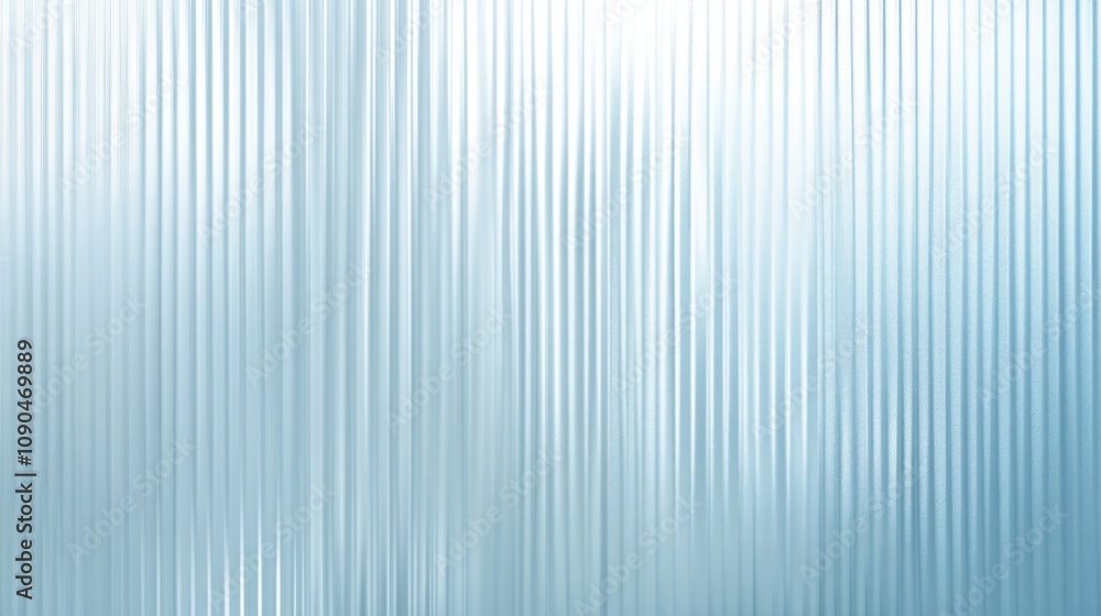 Obraz premium Muted Blue Reeded Glass Texture: A 3D render of reeded pic