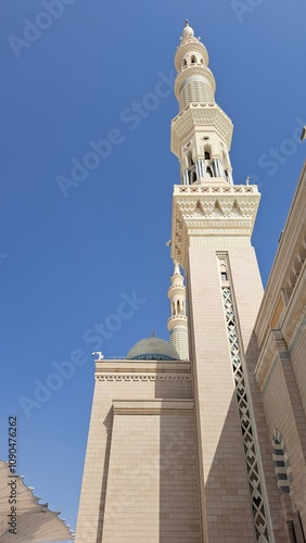 The courtyard of the Nabawi mosque	 photo