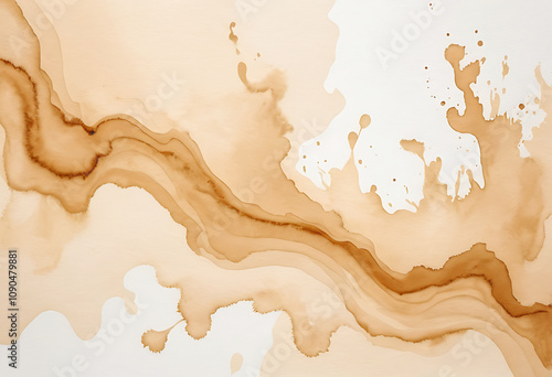 Wallpaper Mural coffee and tea stained textured old paper background Torontodigital.ca