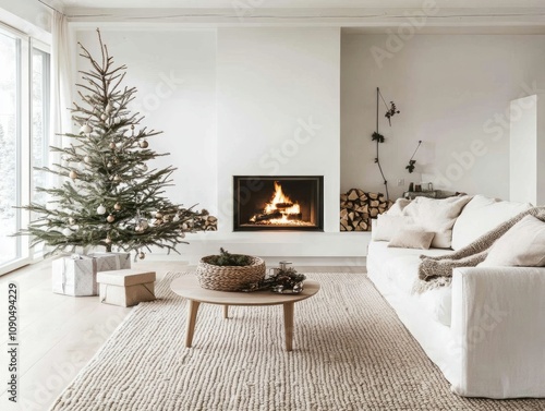 Minimalist Christmas Living...