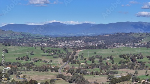 Aerial photo of Alexandra Victoria Australia photo