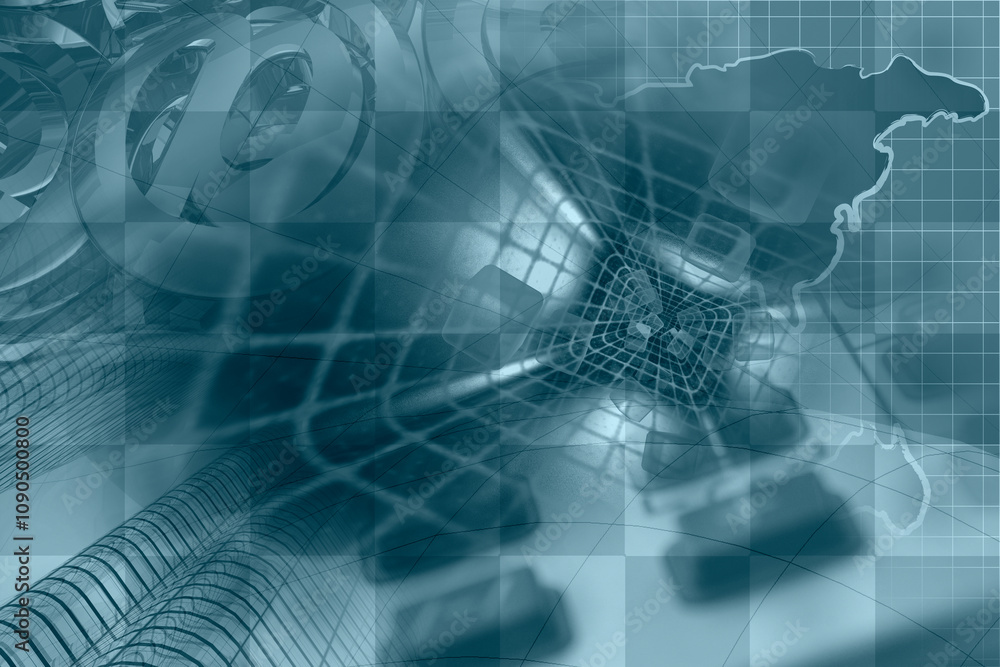 Fototapeta premium Computer background