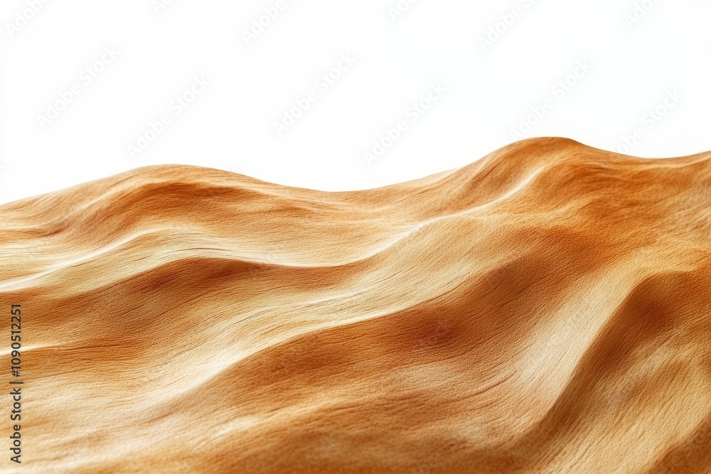 Obraz premium Brown, wavy, textured surface; abstract background.