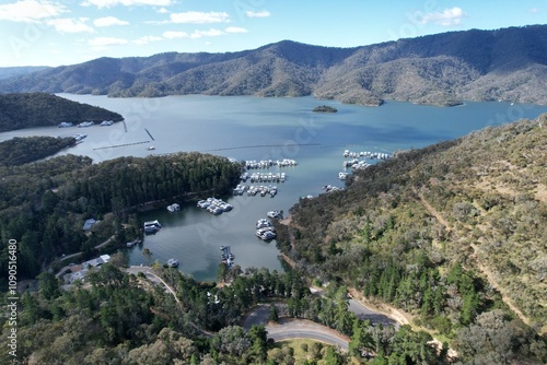 Aerial photo of Boat Harbour Lake Eildon Victoria Australia photo