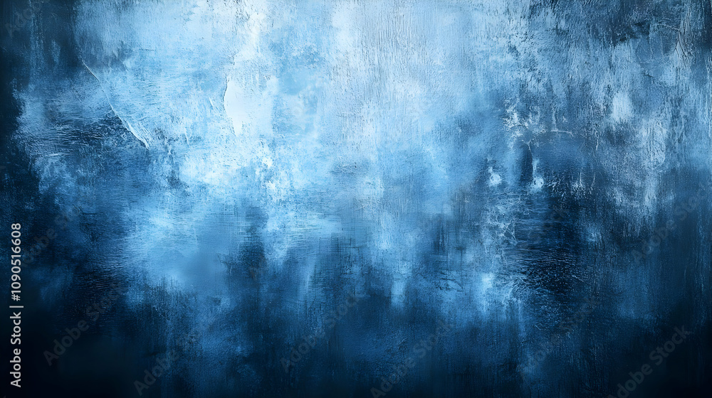 Obraz premium Abstract Blue Distressed Texture Background with Light and Dark Tones for Design