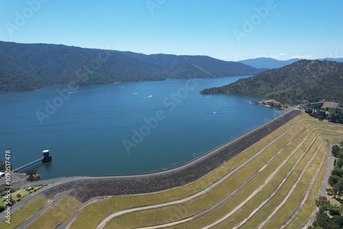 Aerial photo of Lake Eildon Victoria Australia photo