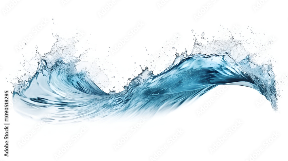 Obraz premium water splash isolated on white
