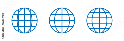Visit website vector icon set. go to our website sign. web access symbol. online www website icon sheet.
