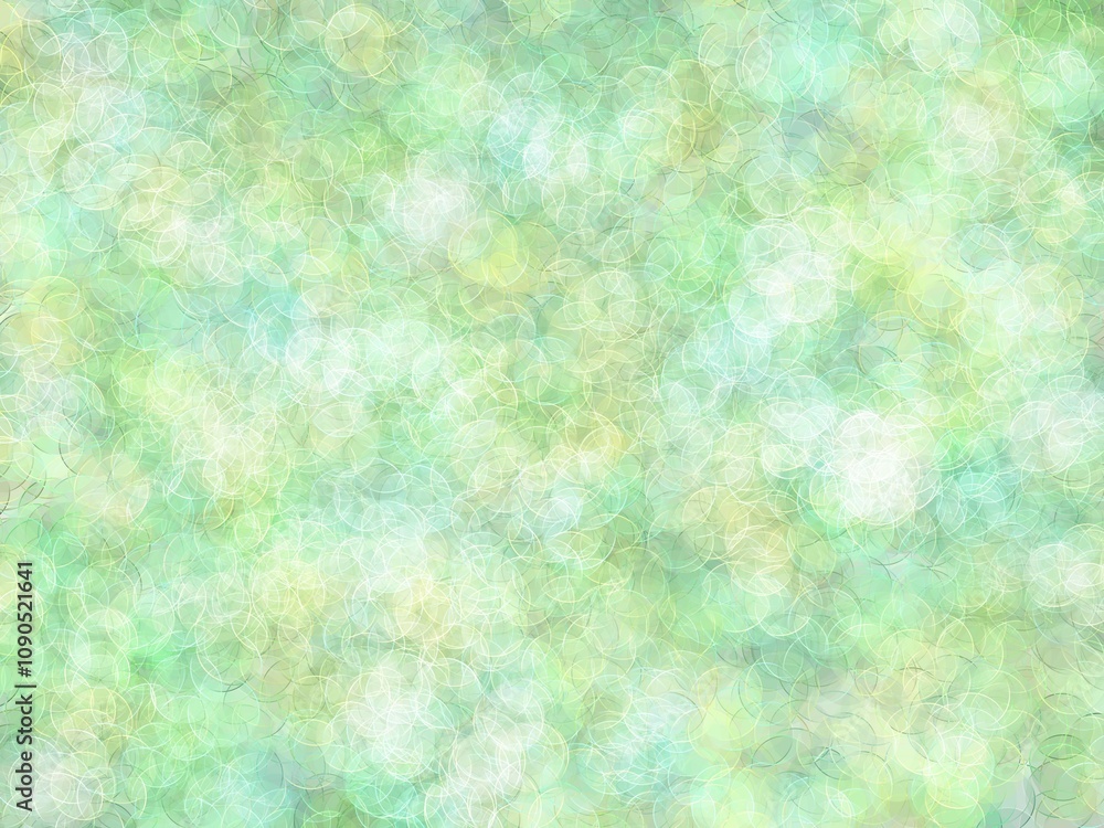Fototapeta premium 淡い緑の新緑をイメージした背景素材イラスト