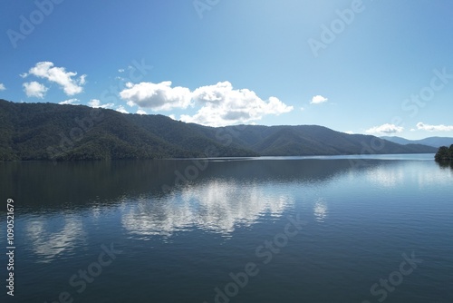 Aerial photo of Lake Eildon Victoria Australia photo