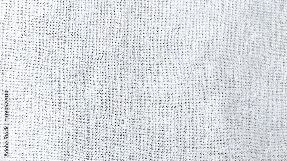 Fototapeta premium White Canvas Texture with Interwoven Threads, Abstract Background, Minimalist Design