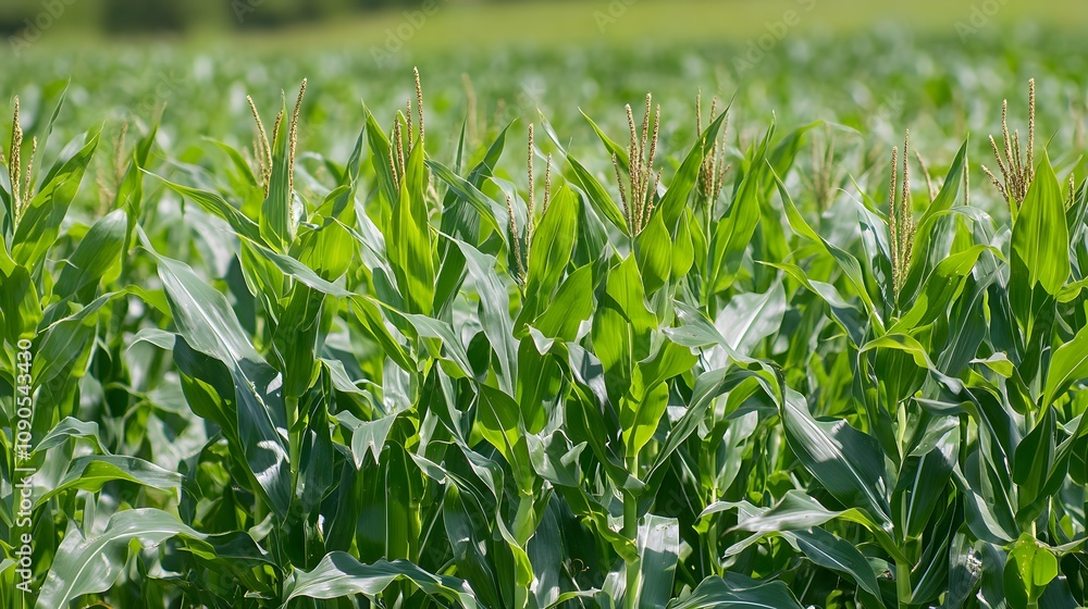 Fototapeta premium Vibrant corn fields