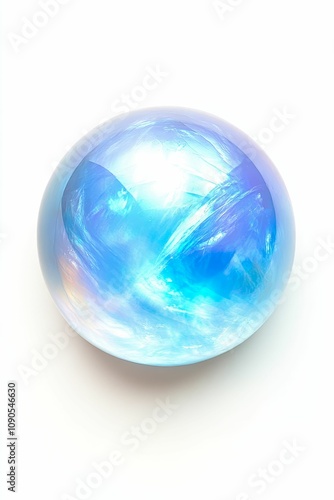 Wallpaper Mural Blue glass sphere, cloudy sky inside. Torontodigital.ca