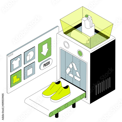 Recycling plastic and making shoes