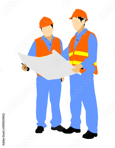 two workers in uniform