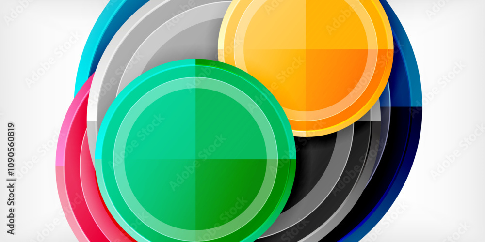Geometric design abstract background - circles Geometric design abstract background - circles