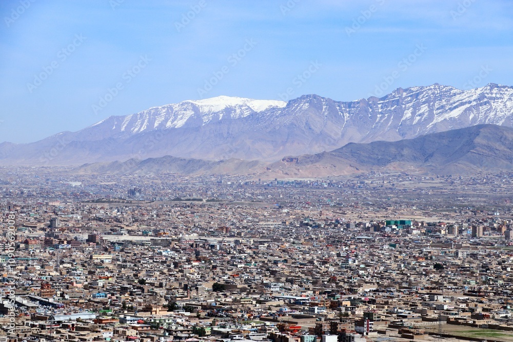 Obraz premium Kabul City Arial View