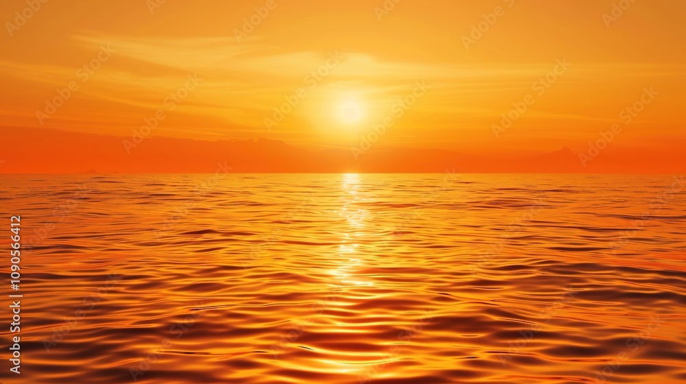 Obraz premium Calm Orange Background Image: Serenity,