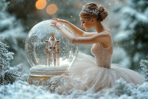 snow globe with a Christmas scene 